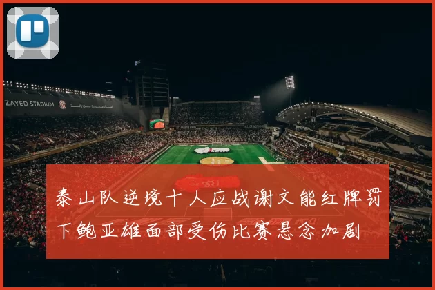 泰山队逆境十人应战谢文能红牌罚下鲍亚雄面部受伤比赛悬念加剧