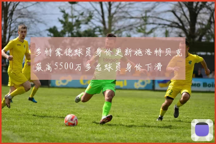 多特蒙德球员身价更新施洛特贝克最高5500万多名球员身价下滑